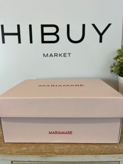 MARIAMARE. Textured orange sandals. Size 39