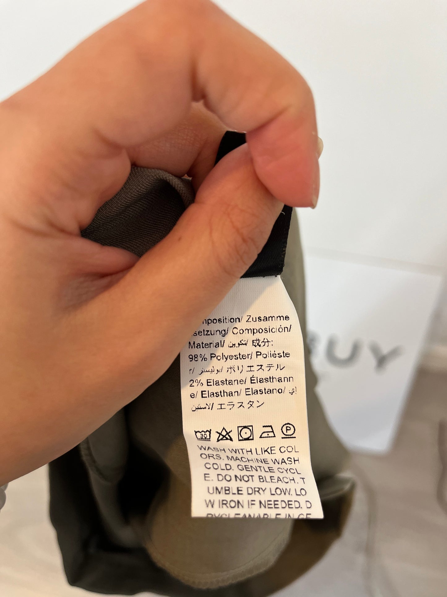 DAZY. Flowy green pleated trousers. Size XL (M/L)