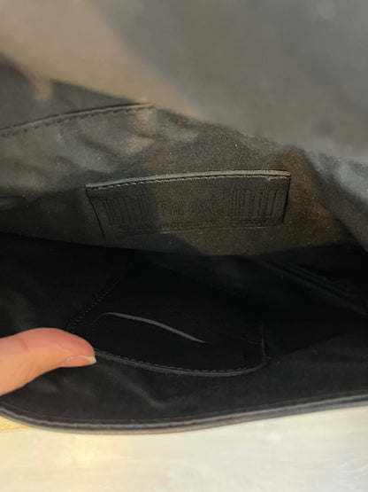 THE CODE. Black tassel clutch