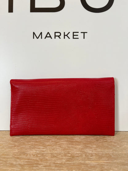 REDONDO BRAND. Cartera roja textura