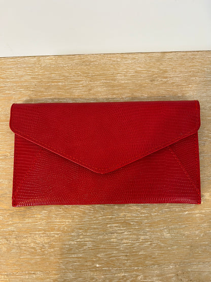 REDONDO BRAND. Cartera roja textura