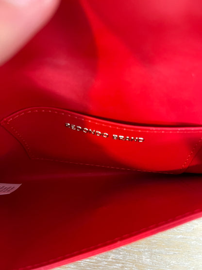 REDONDO BRAND. Cartera roja textura