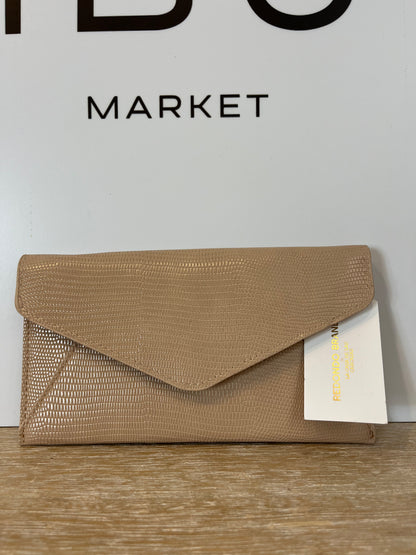 REDONDO BRAND. Cartera beige textura