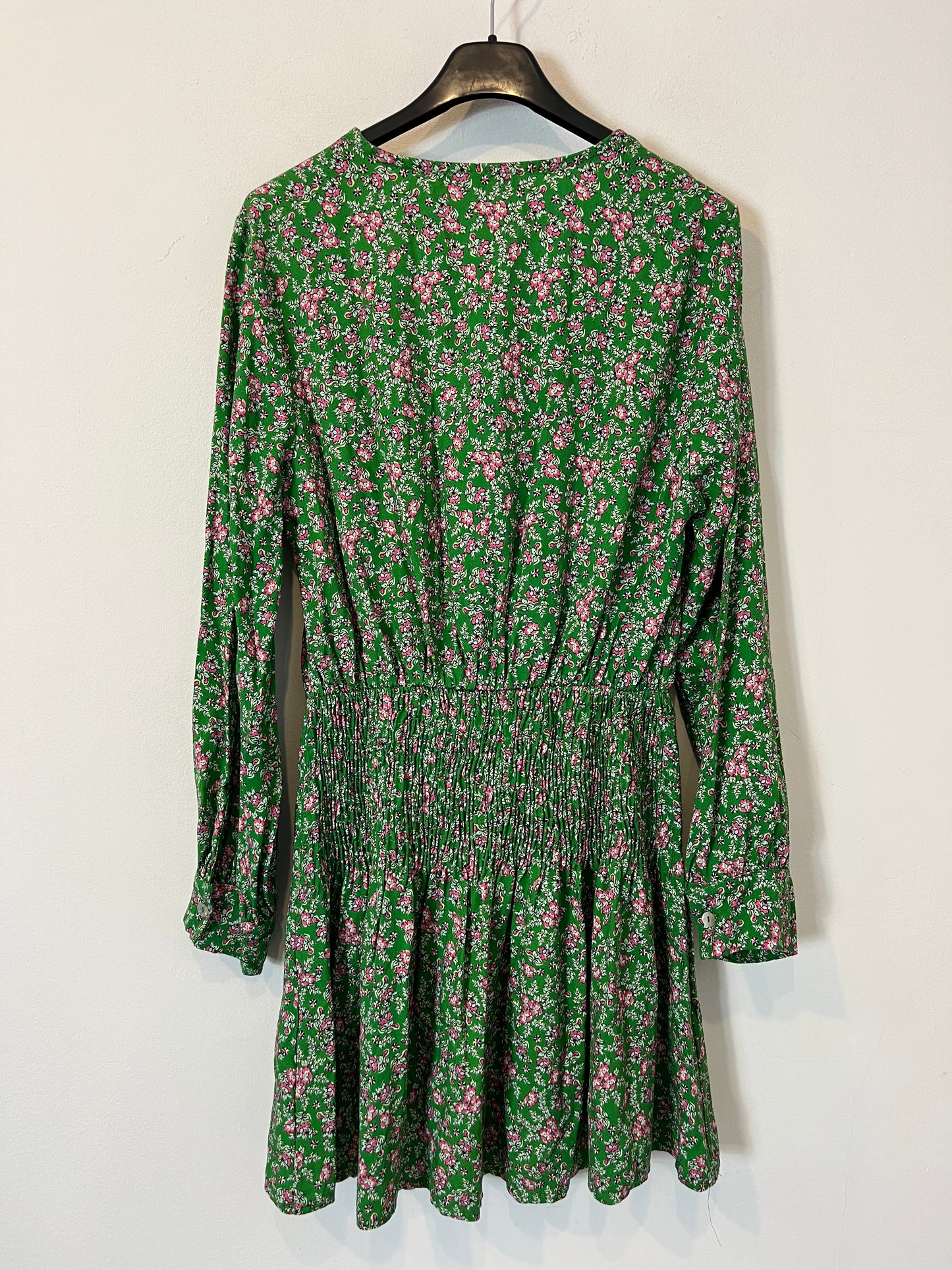 AZALEA. Flowy floral green dress. TS/M