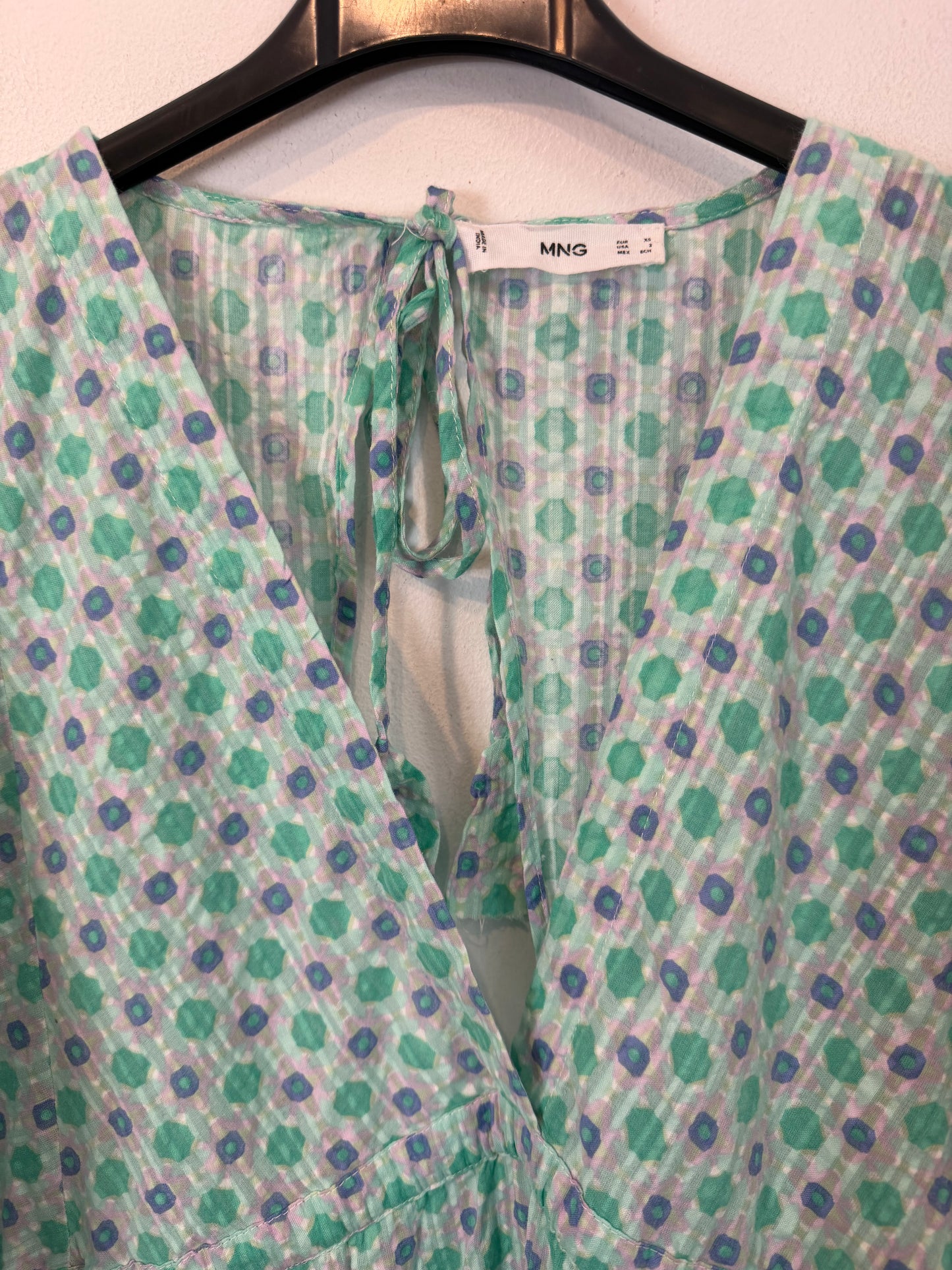 MANGO. Vestido largo estilo booho estampado floral