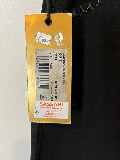 MET. Skinny denim with studs. Size 28 (36)