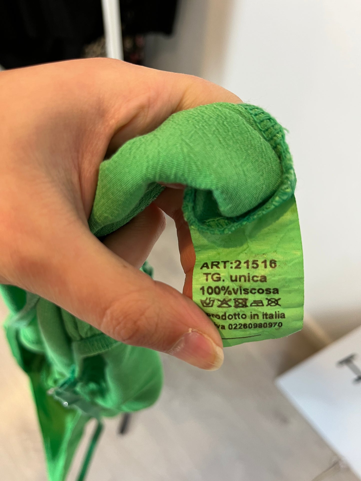 OTRAS. Mono culotte verde fluido. T M/L