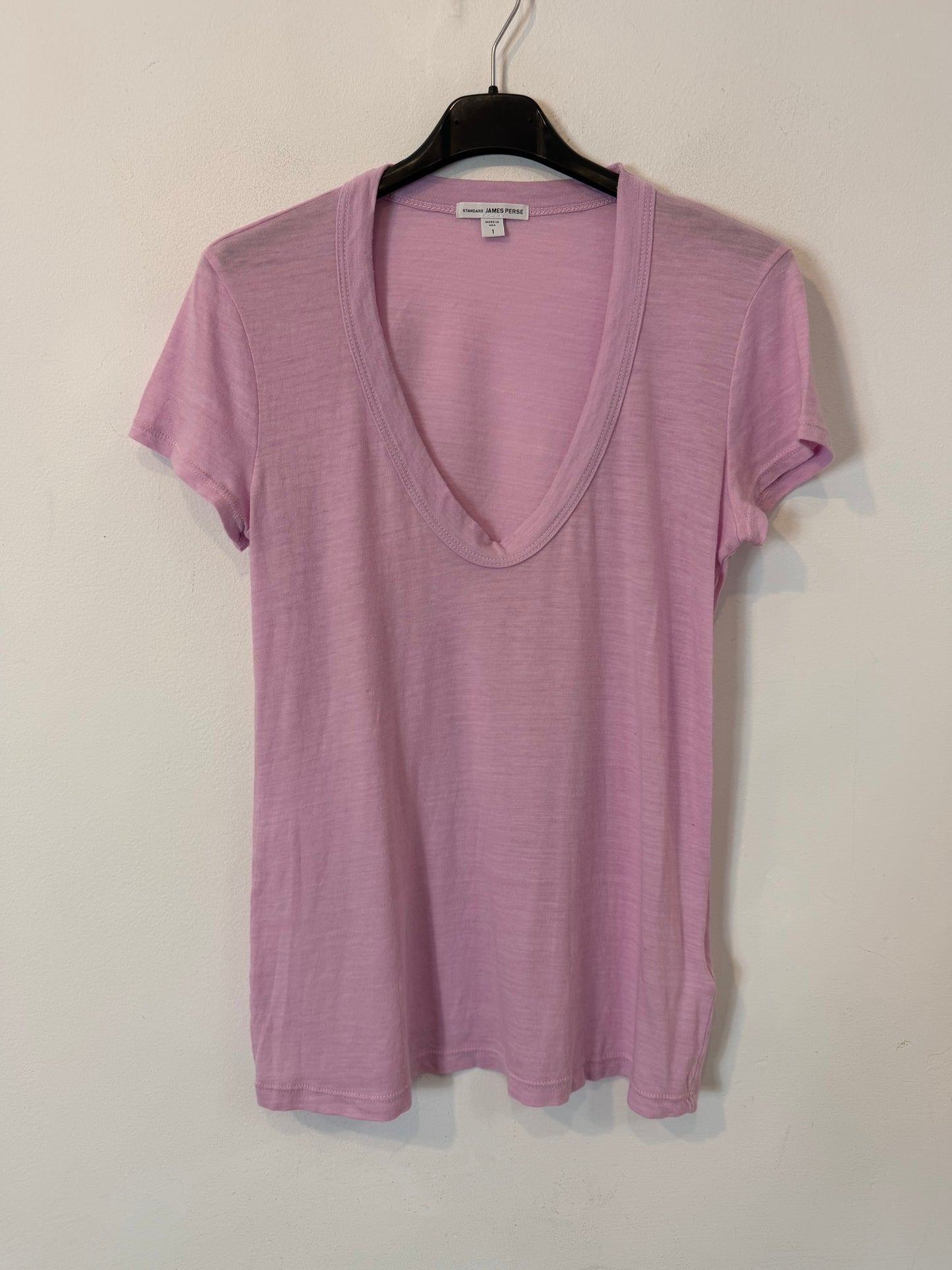 JAMES PERSE. Camiseta algodón malva