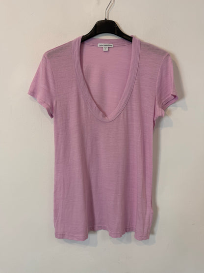 JAMES PERSE. Camiseta algodón malva