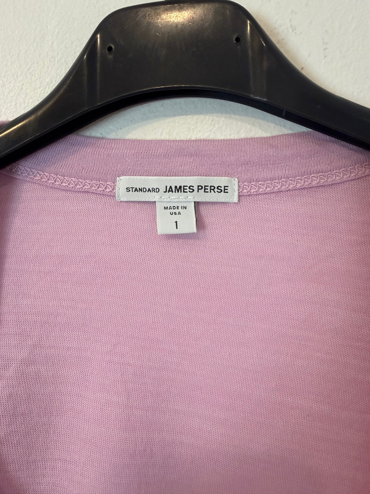 JAMES PERSE. Camiseta algodón malva
