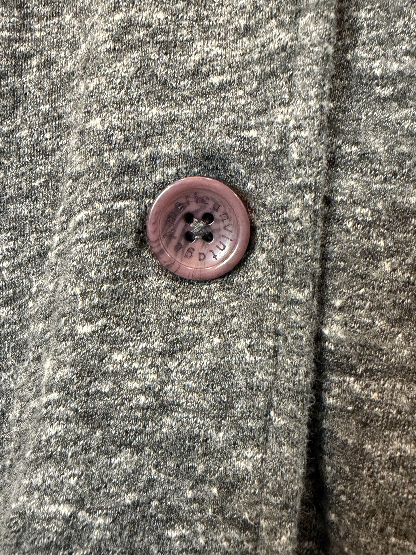 AMERICAN VINTAGE. Blazer gris jaspeado algodón