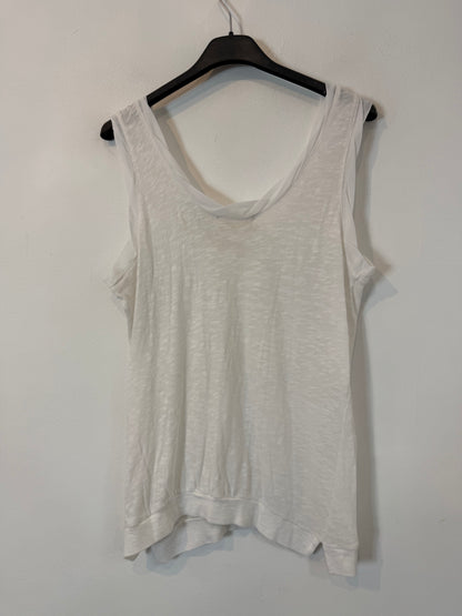 AMERICAN VINTAGE. Camiseta blanca algodón detalle escote