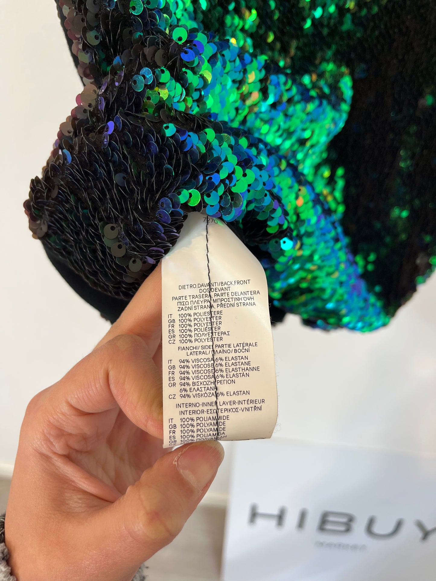 DENNY ROSE. Vestido corto lentejuelas. T XS