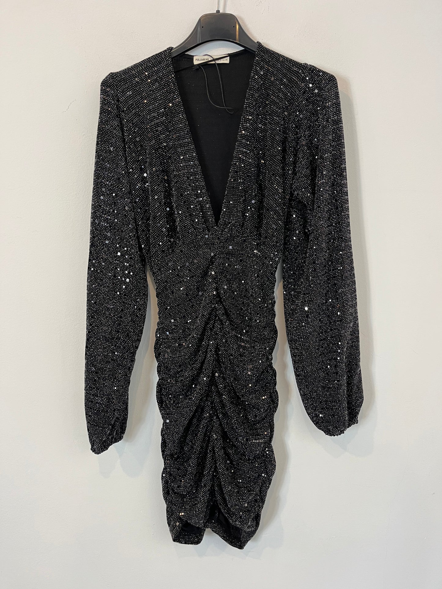 PULL&BEAR. Vestido pedrería elástico. T S
