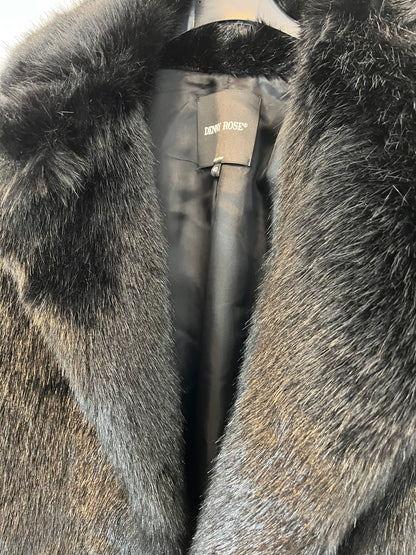 DENNY ROSE. Abrigo pelo doble textura. T 40 (S/M)