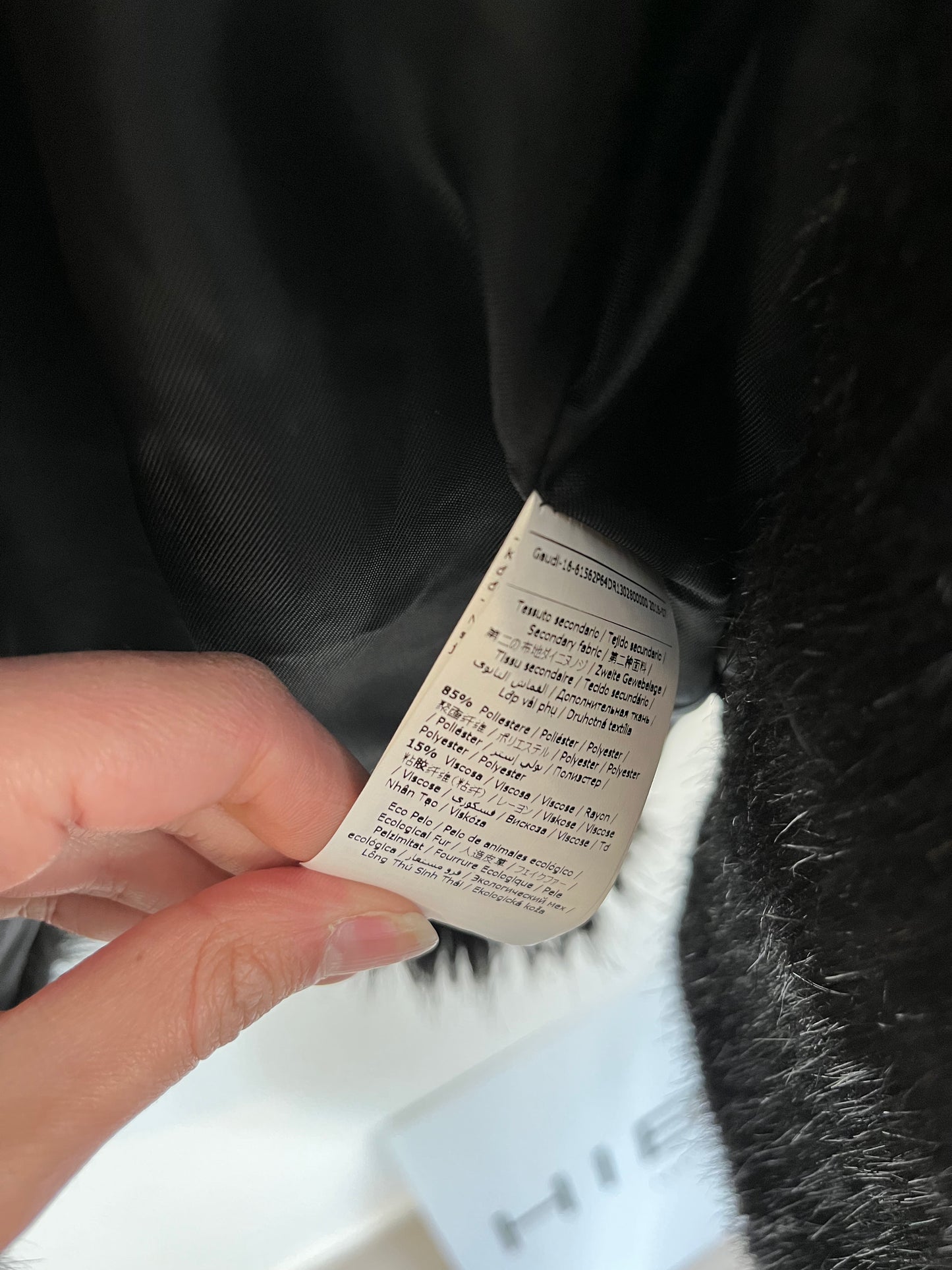 DENNY ROSE. Abrigo pelo doble textura. T 40 (S/M)