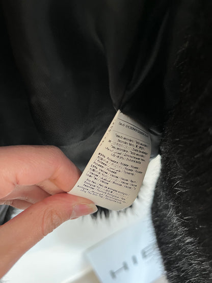 DENNY ROSE. Abrigo pelo doble textura. T 40 (S/M)