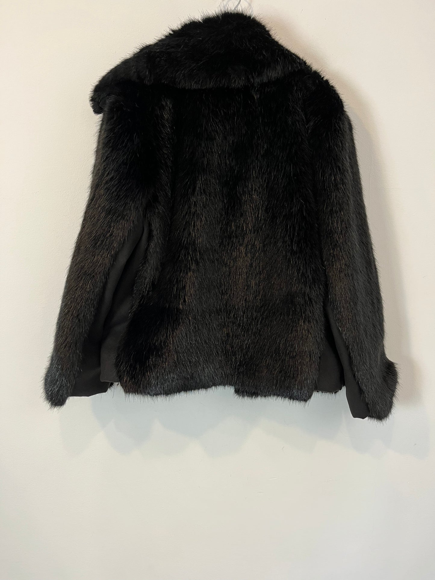 DENNY ROSE. Abrigo pelo doble textura. T 40 (S/M)