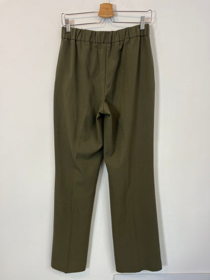 MANGO. Green pleated trousers. Size 36