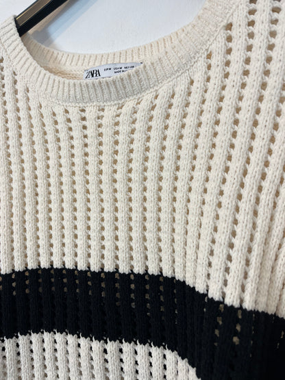 ZARA. Jersey punto rayas. T M