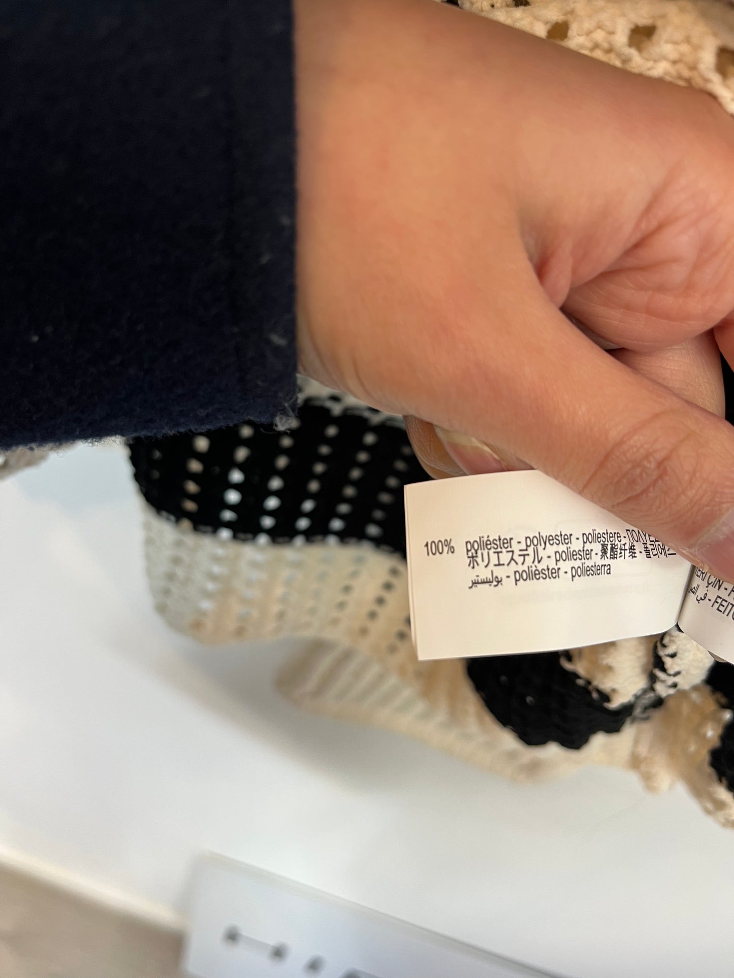 ZARA. Jersey punto rayas. T M