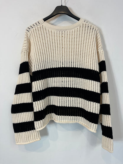 ZARA. Jersey punto rayas. T M