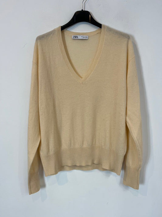 ZARA. Jersey tono pastel lana. T S