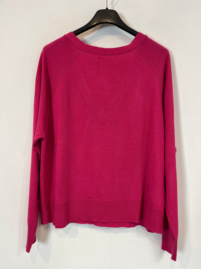 MANGO. Jersey fino fucsia. T S