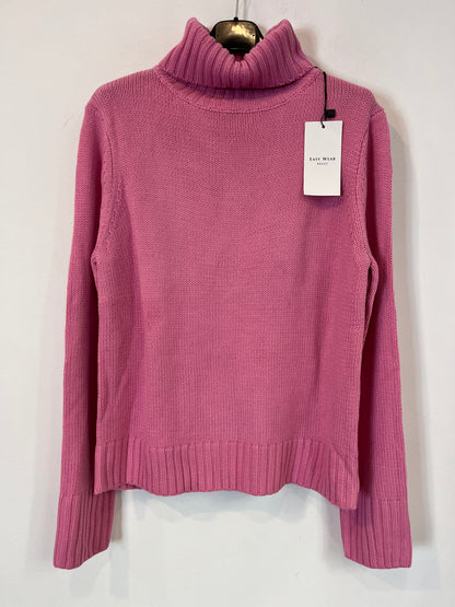 EASY WEAR. Jersey rosa cuello alto. T M