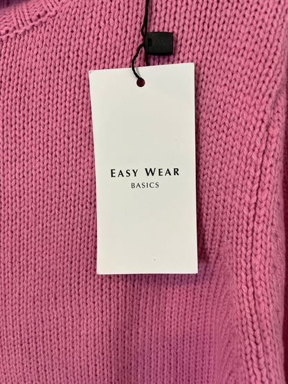 EASY WEAR. Jersey rosa cuello alto. T M