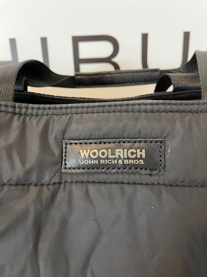 WOOLRICH. Semi-rigid quilted black bag