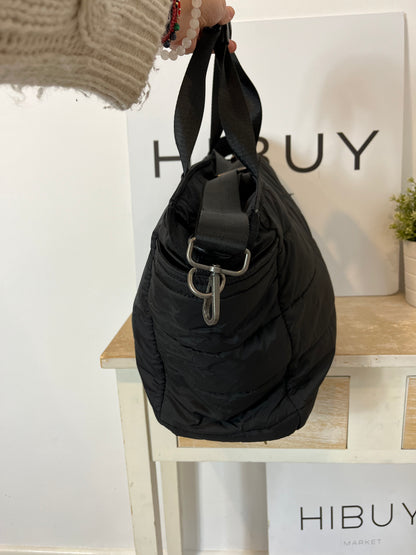 WOOLRICH. Semi-rigid quilted black bag