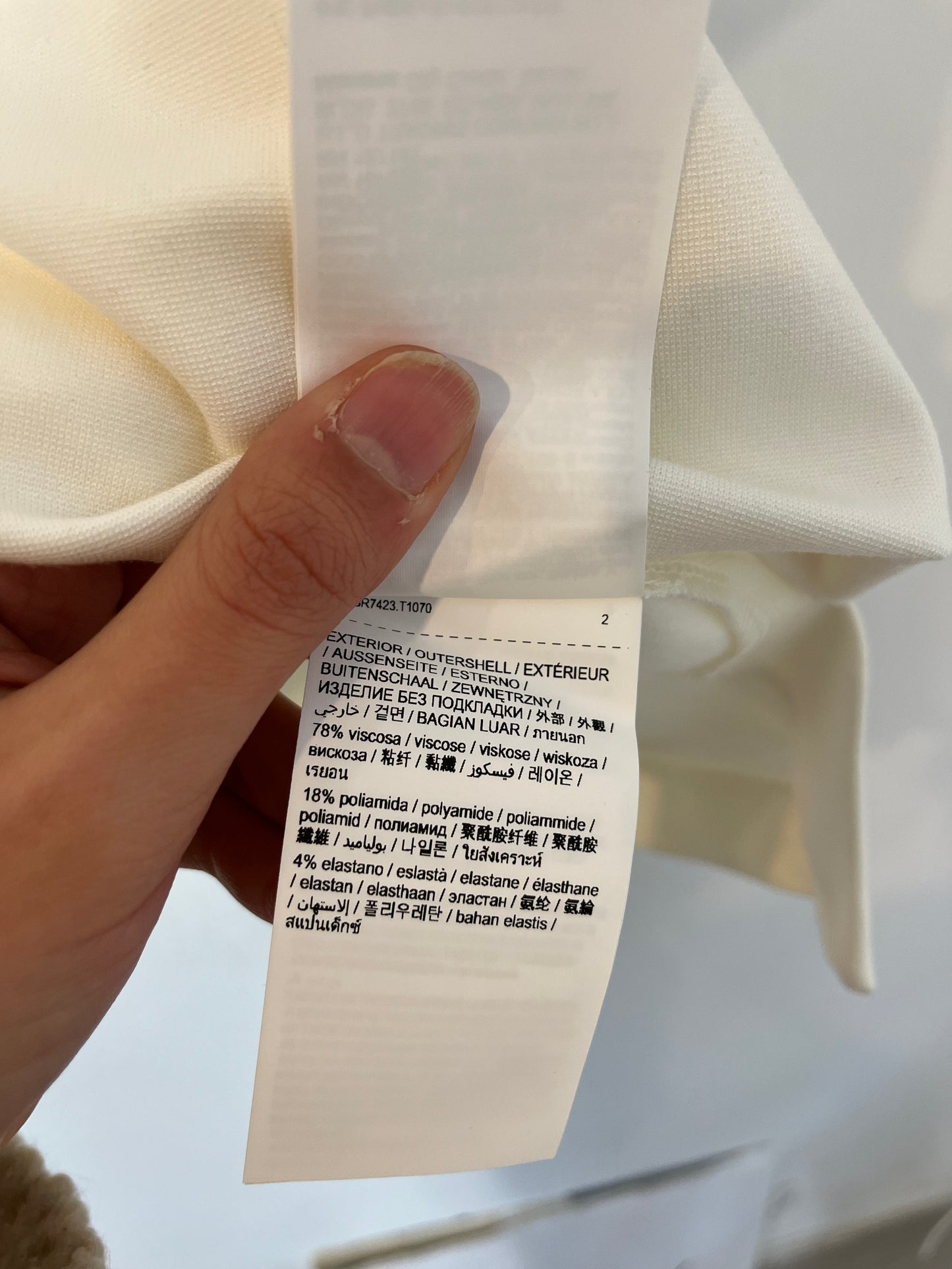 BIMBA Y LOLA. Textured ecru top. TM