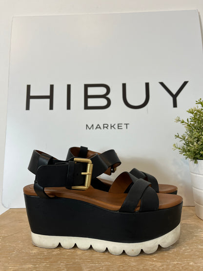 SEE BY CLHOÉ. Sandalias negras plataforma. T 37