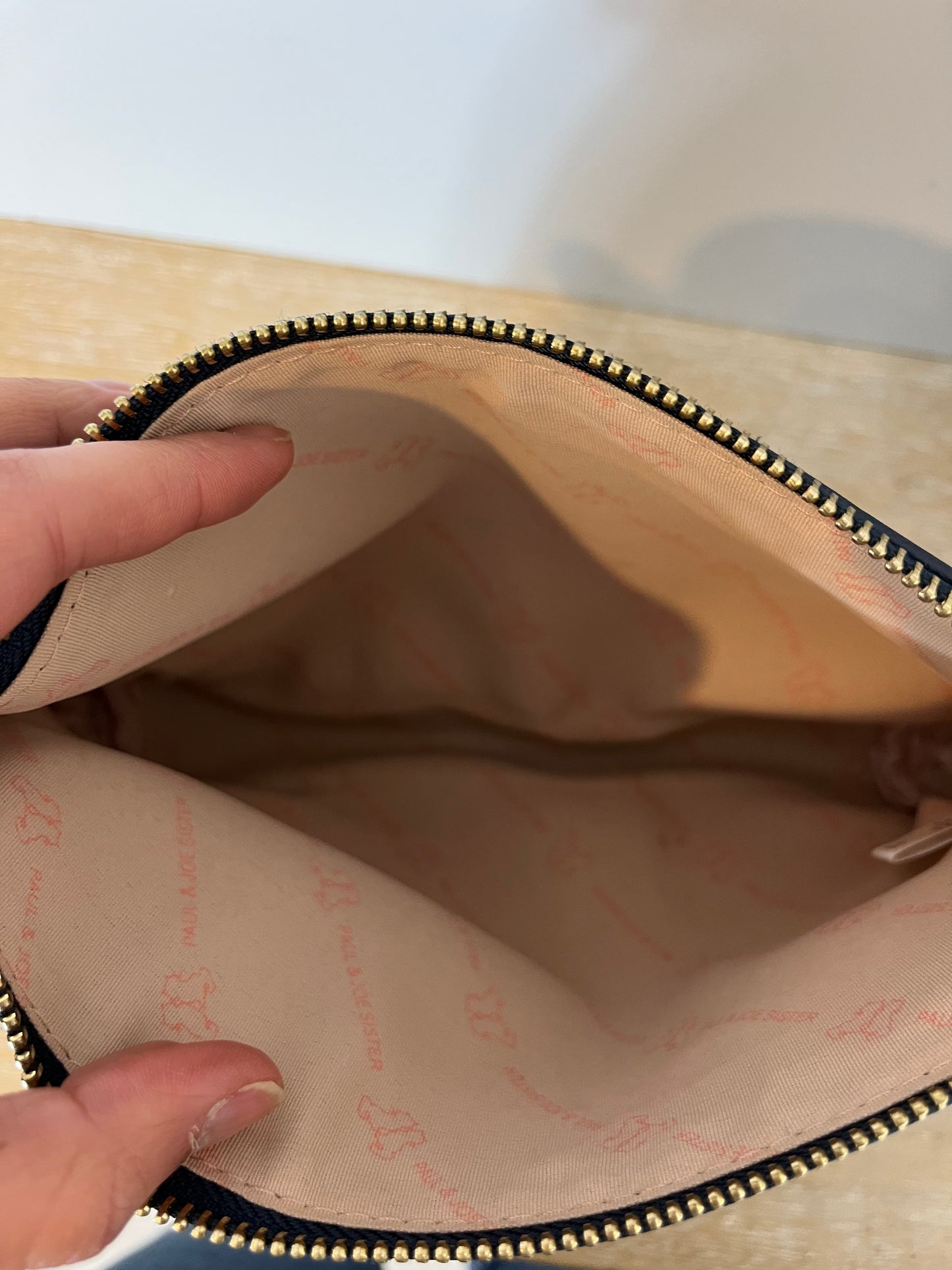 PAUL &amp; JOE SISTER. Blue patterned clutch bag