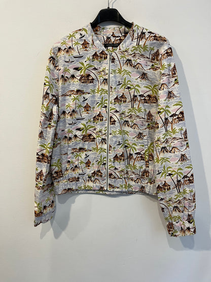 MONOPRIX FEMME. Tropical print jacket. TM