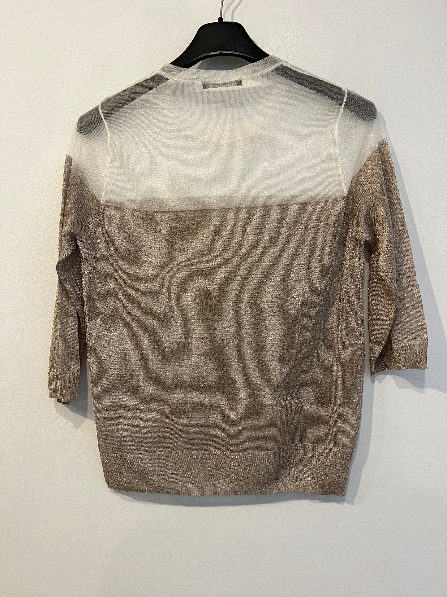 ZARA. Shiny thread top. TS