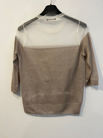 ZARA. Shiny thread top. TS