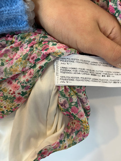 MANGO. Top fruncido flores. T XS