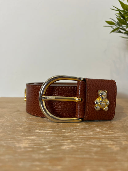 BALLOON. Cinturón piel osos. T 80