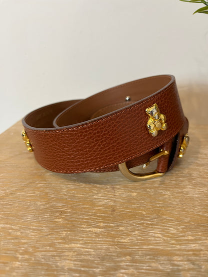 BALLOON. Cinturón piel osos. T 80