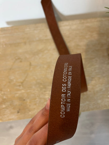 COMPTOIR DES COTONNIERS. Mini studded leather belt. T 2 (M)