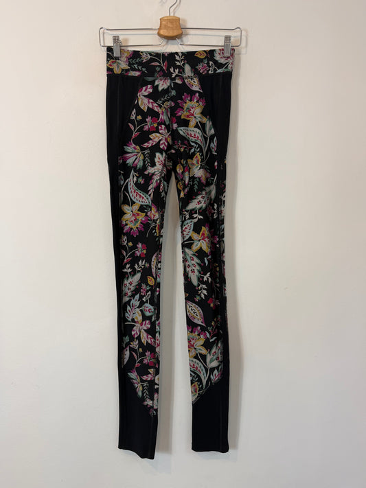 ISABEL MARANT. Legging negro largo estampado. T S/M