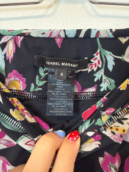 ISABEL MARANT. Legging negro largo estampado. T S/M