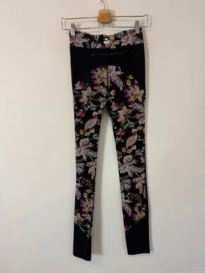 ISABEL MARANT. Legging negro largo estampado. T S/M