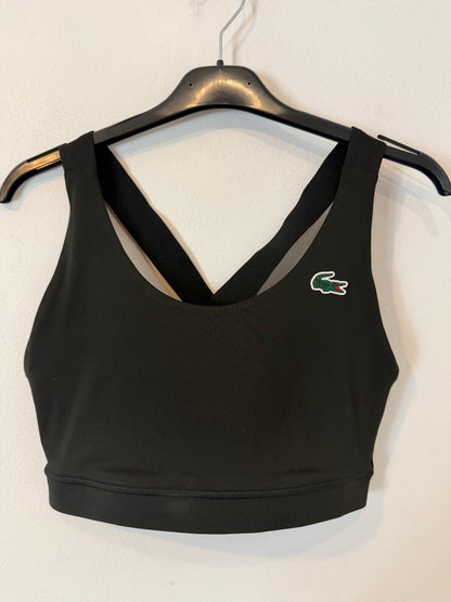LACOSTE. Top deportivo negro. T S/M