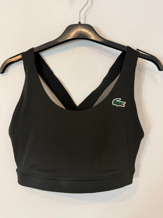 LACOSTE. Top deportivo negro. T S/M