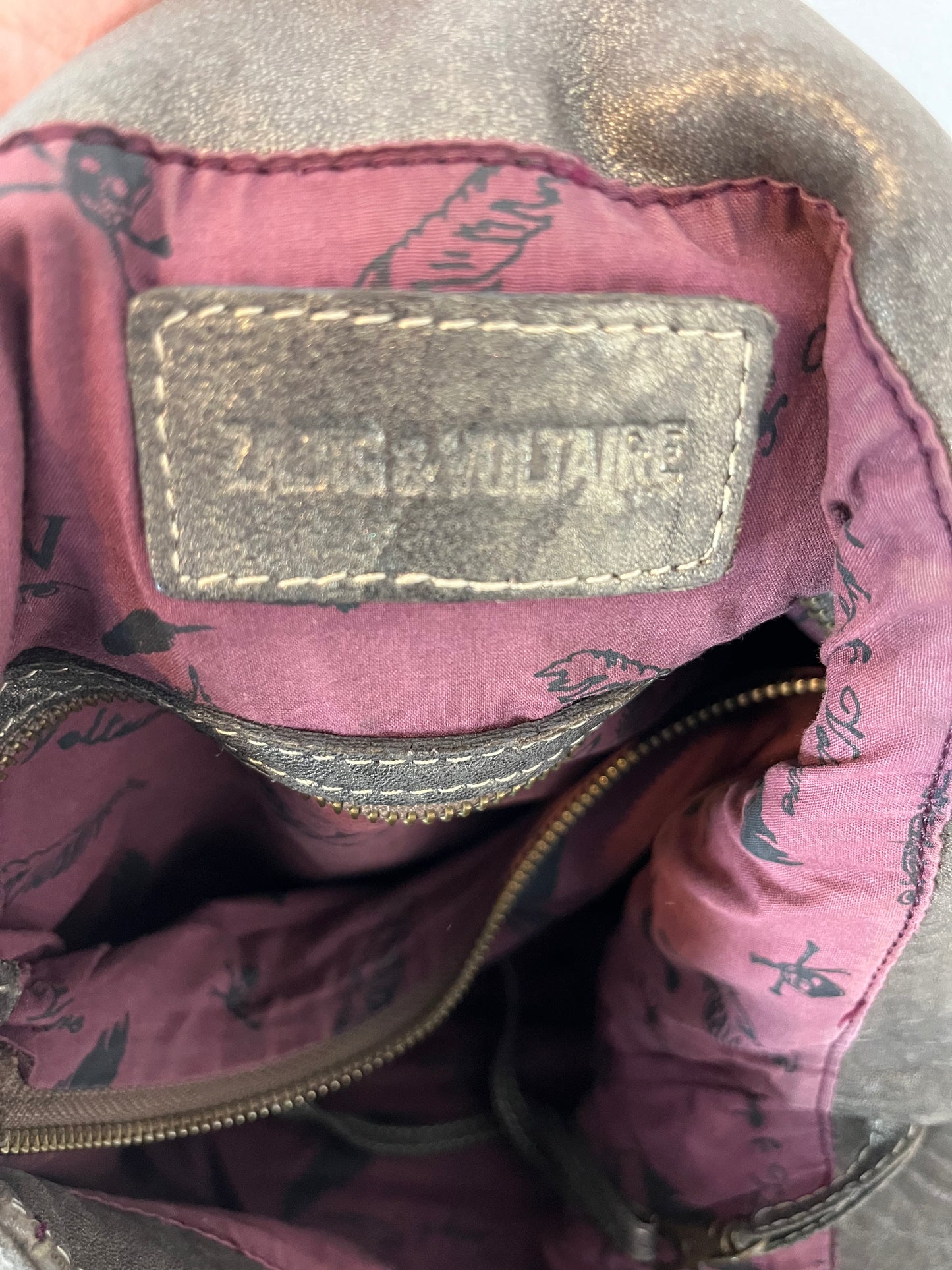 ZADIG&amp;VOLTAIRE. Leather shopper bag