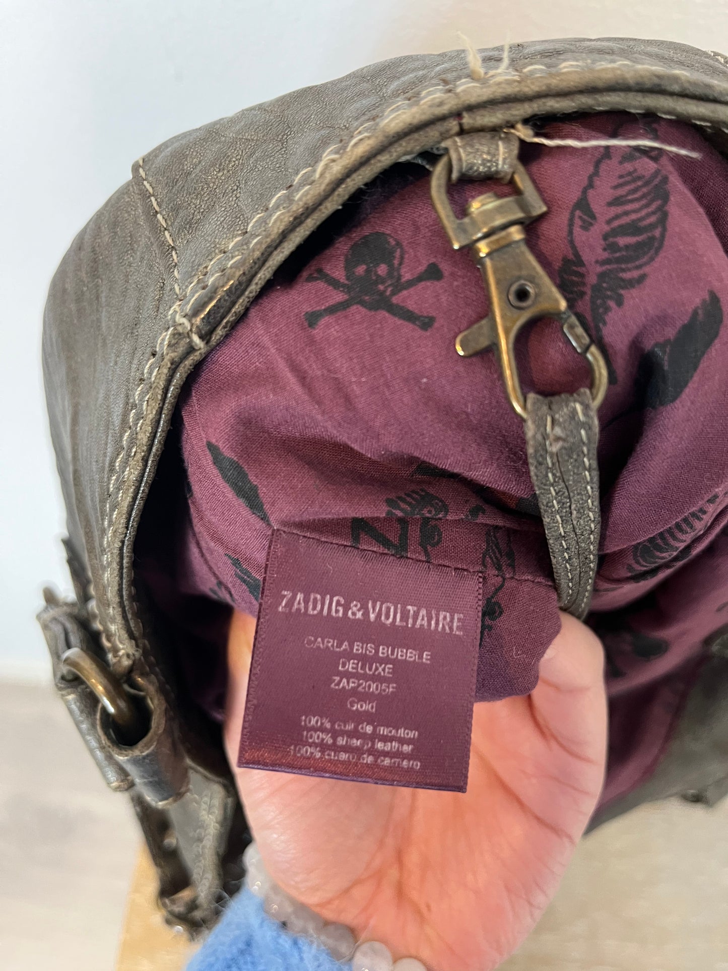 ZADIG&amp;VOLTAIRE. Leather shopper bag