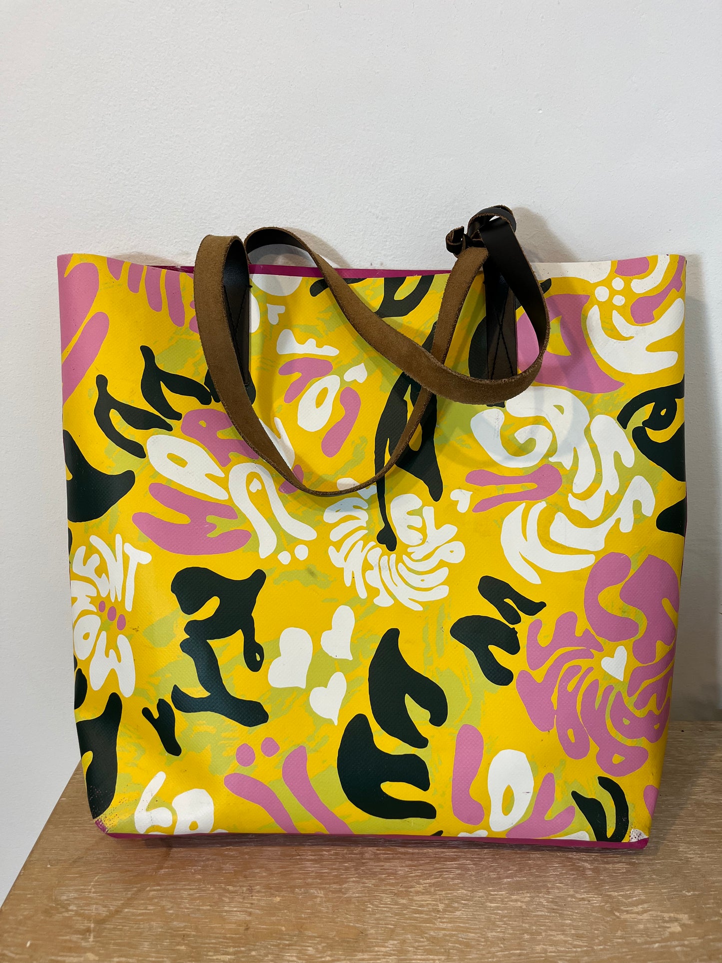 MARNI. Fuchsia printed tote bag (tara)